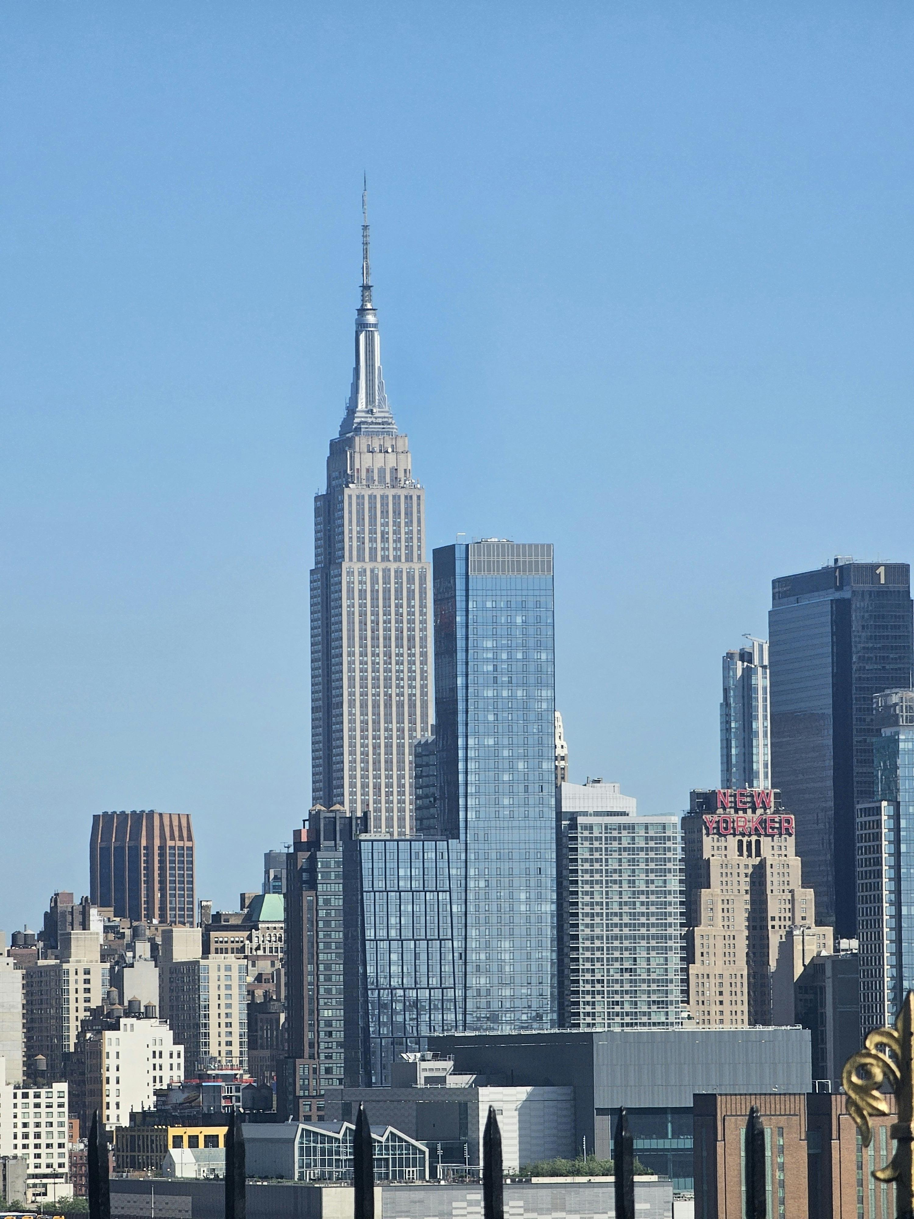New York City skyline featuring the Empire State Building